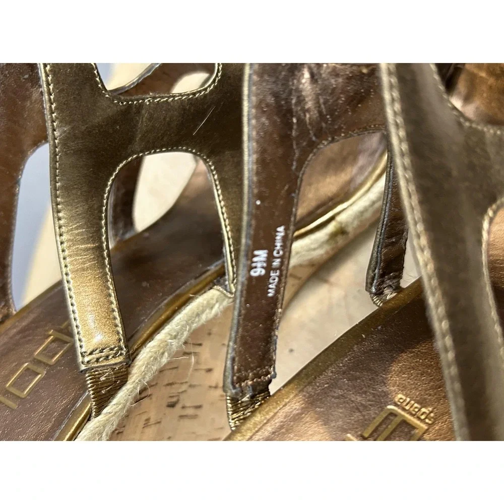 Moda Spana Wedge Sandals Womens‎ Size 9M Espadrille Cork Heels Shoes